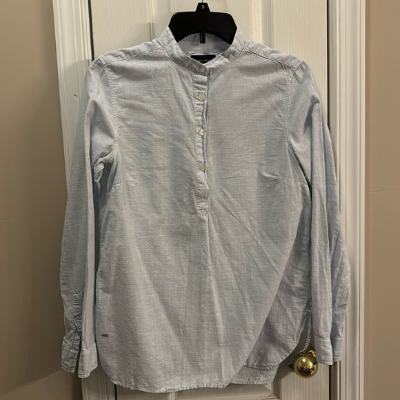 Eden Park /Paris  100% Cotton Light Blue Shirt size 2 - Picture 2 of 7